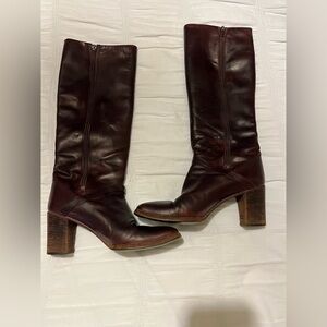 Vintage Joan & David Leather Heeled Boots